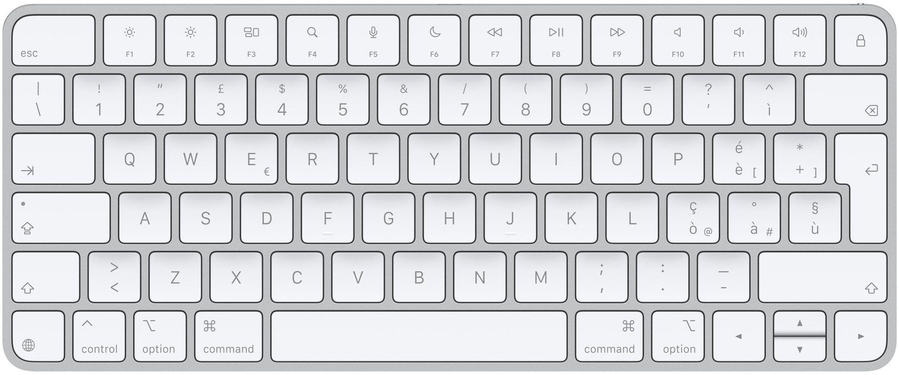Tastiera computer Apple MXCL3T A MAGIC KEYBOARD Silver e White