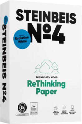 Recyclingpapier Steinbeis №4, DIN A4, 80 g/m², naturweiß, 2500 Blatt