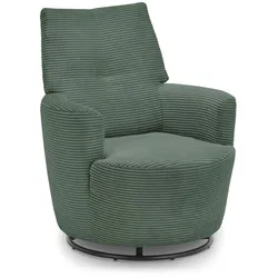 set one by Musterring Sessel SO 1450 Cord Olive Green