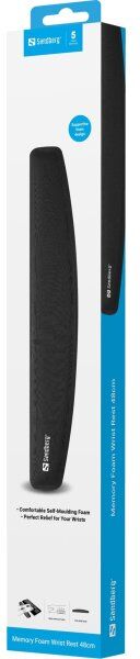 Sandberg Håndledsstøtte M. Memory Foam 48cm, Sort