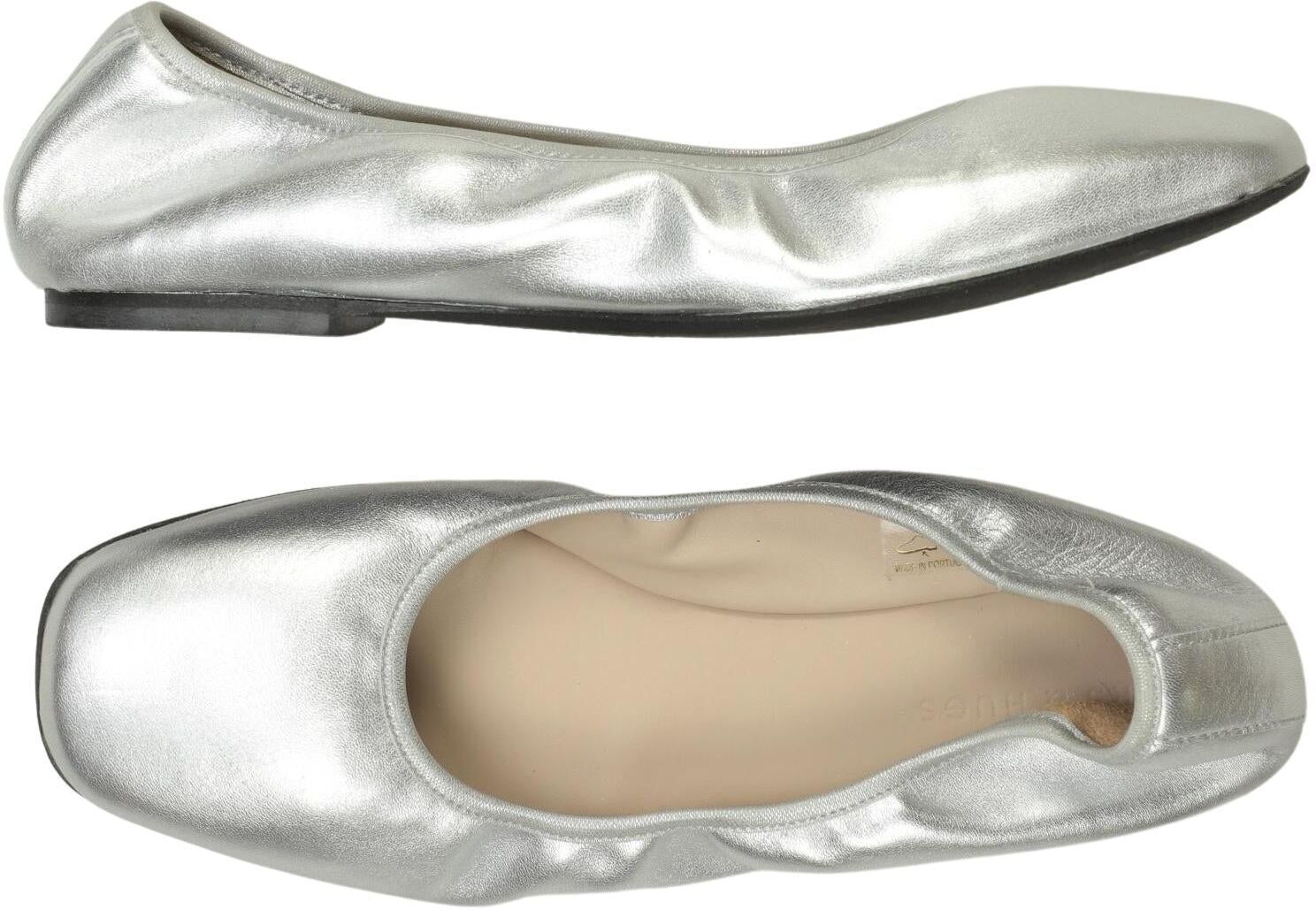 Mrs Hugs Damen Ballerina, Silber, Gr. EU 39, Leder - Second Hand