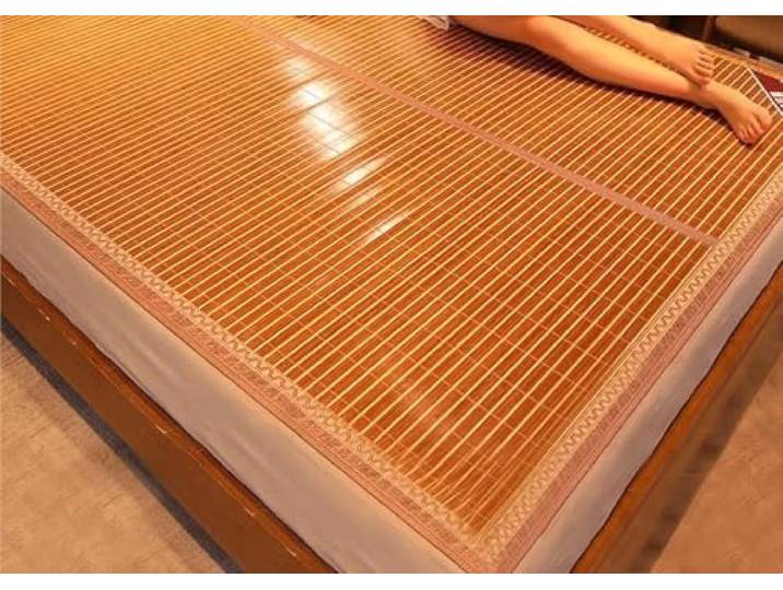 YUAWEGFDR Bambus-Rattan-Mattenbett Mehrere Größen: Sommer, geeignet for Betten oder Tatami(L200xW180cm/L79xW71 )