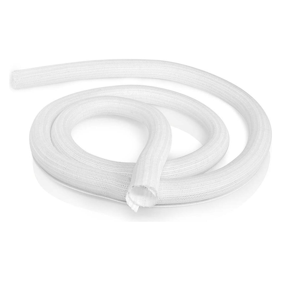 Nedis Kabelmanagement | Hülse | 2.00 m | 1 Stück | max. Kabeldicke: 30 mm | Nylon | Weiss (200 cm) (CMSL0030WT200)