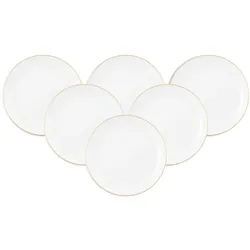 Seltmann Weiden Liberty Goldrand Speiseteller ø 27,5 cm 6er Set