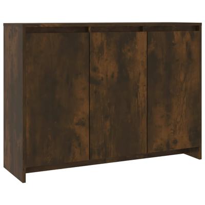 vidaXL Sideboard Räuchereiche 102x33x75 cm Holzwerkstoff