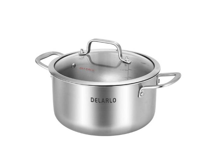 LuxusKollektion Fleischtopf Kochtopf Edelstahl 24cm Induktion