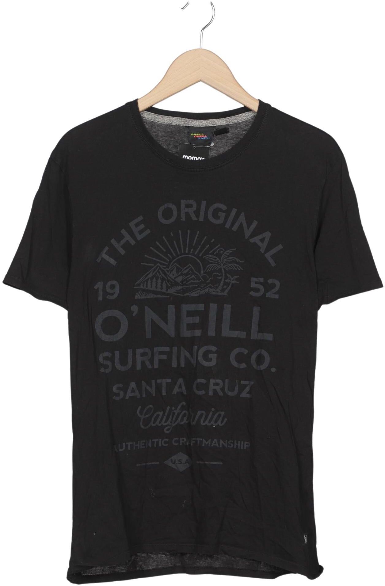 O Neill Herren T-Shirt, Schwarz, Gr. M, Baumwolle - Second Hand