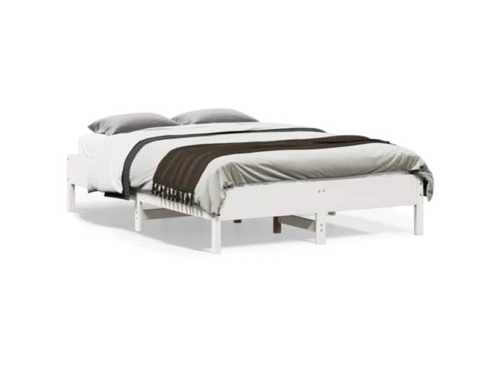 Massives Kiefernholz Stabil Stützbeine Erholsamer Schlaf Weiß 120x190 cm Massivholzbett ohne Matratze Weiß 120x190 cm Kiefernholz Stabil Bettgestell Schlafzimmer Jugendzimmer Gästebett
