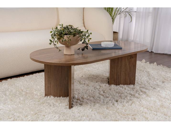 Skye Decor, Sable - Walnut, Couchtische, Nussbaum, 119 x 40 x 60 cm