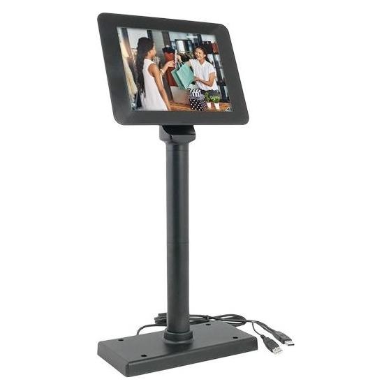 Artdev SD800 - 8" Kassenmonitor True Flat Display USB Anschluss schwarz (SD800-U)