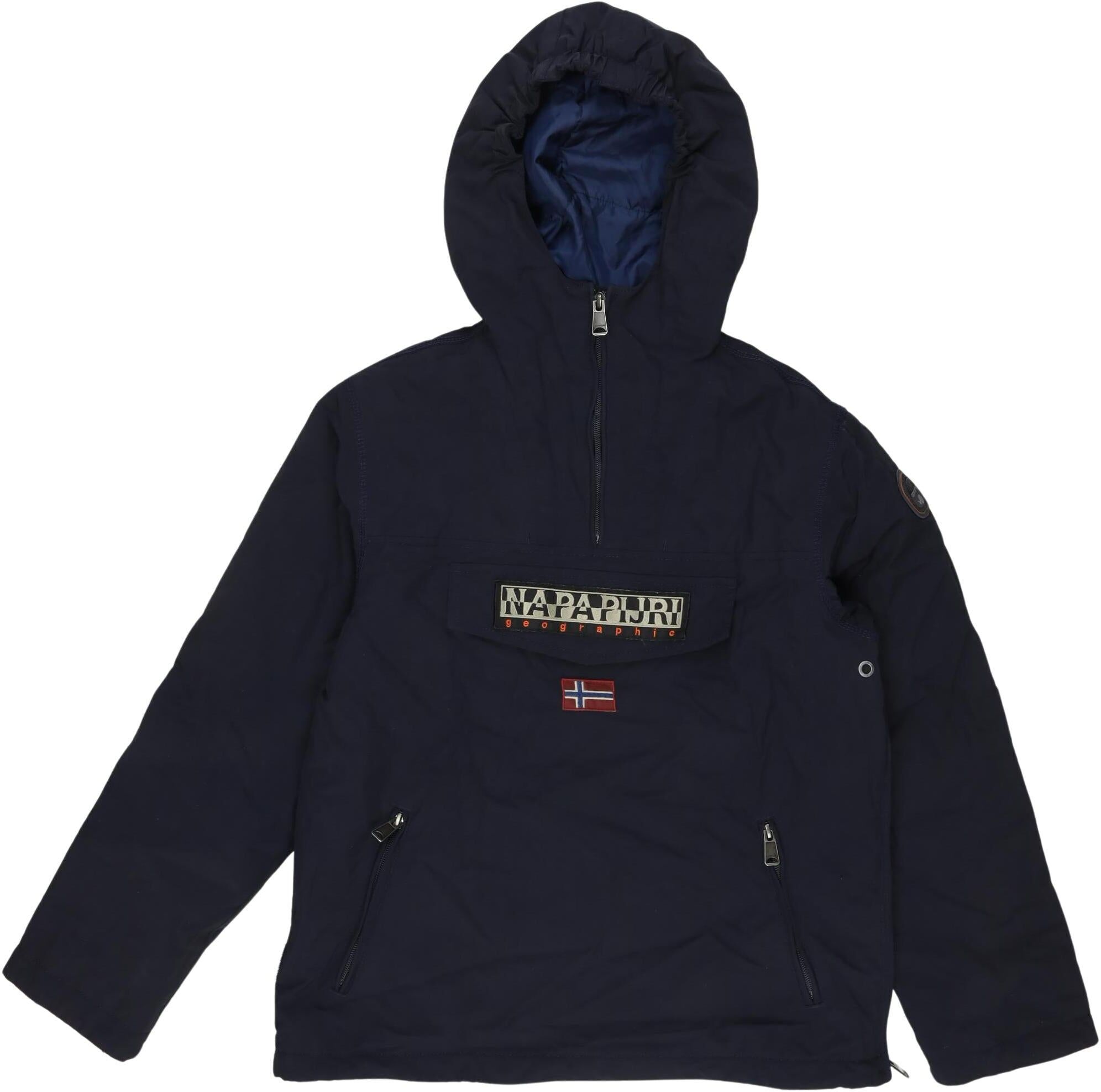 Napapijri Jungen Jacke oder Mantel, Marineblau, Gr. EU 152, Synthetik - Second Hand