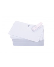 Evolis PVC Blank Pre-Punched Cards Polyvinylchlorid 20 mil 100 Karten Karte (C4512)