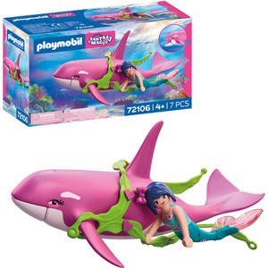 playmobil Spielset Fantasy & Magic 72106, ab 4 Jahre, Orca mit Meerjungfrau, 7 Teile