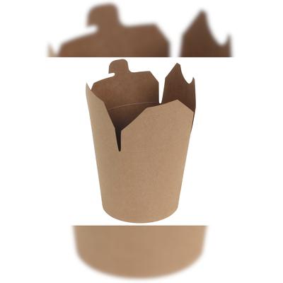 DeinPack Asia Box Take Away Box to Go Box 1000 Asia Nudelbox Pappe braun 450ml