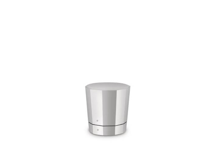 Alessi NF11 Bouchon à champagne design\, en acier inoxydable 18/10\, bouchon intérieur extensible en plastique et silicone\, diamètre 5 cm\, acier
