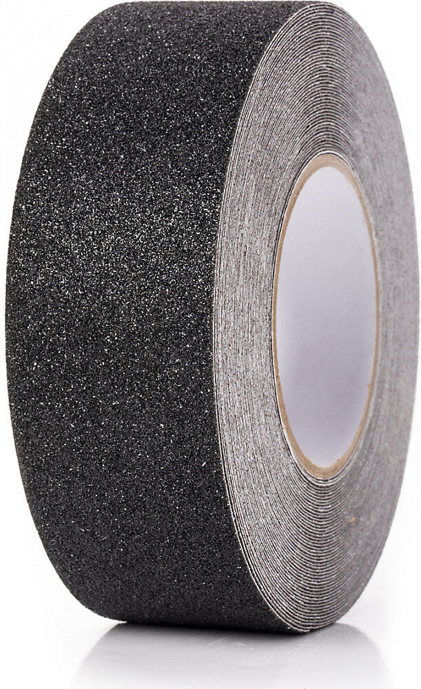 Bodenmarkierungsband, rutschfest, Breite 50 mm, schwarz Ampere