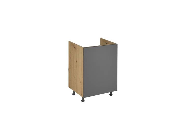 ROYAL24_MARKT Spülenunterschrank - Robuster Spülenunterschrank für optimalen Stauraum (Spülenunterschrank, 1-St., Nexa - D60Z) Beste Güte - Innovativ - Modern.