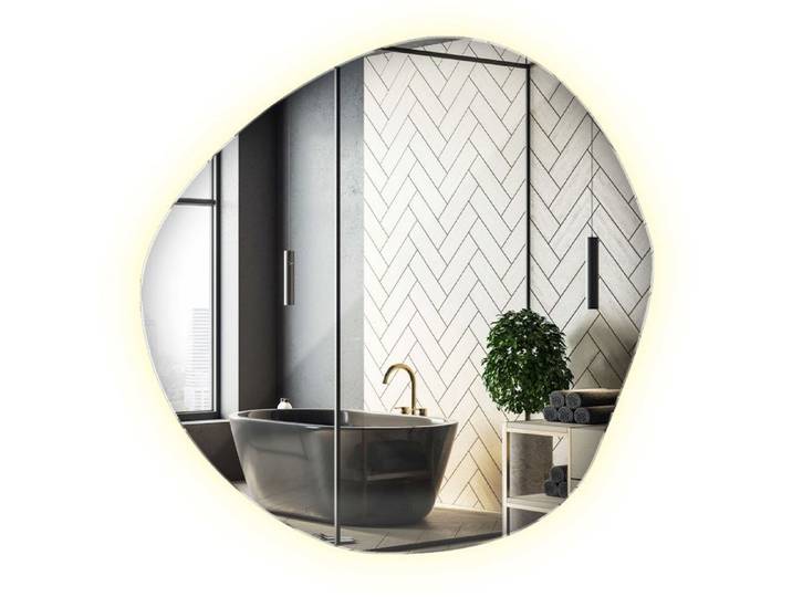 Miroir asymétrique led Miroir nuage LED irrégulier minimaliste pour la salle de bain 70 cm lumière neutre