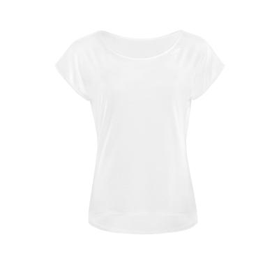 T-Shirt WINSHAPE "BAMT002", Damen, Gr. M, weiß, 95% Viskose, 5% Elasthan, Rundhals, Shirts T-Shirt, Seidig weiches Bambusgewebe
