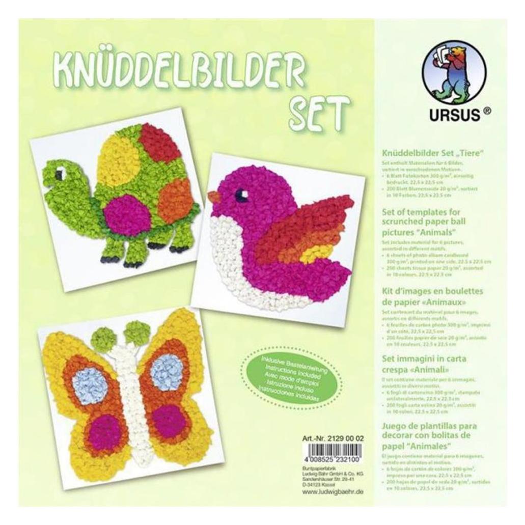 Ursus Bastelset Knüddelbilder Tiere (21290002)