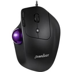 Perixx PERIMICE-520 Ergonomische Maus Kabelgebunden Optisch Schwarz 8 Tasten 2 dpi mit Trackball 11447
