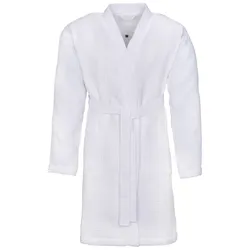 Collection Noblesse Bademantel Piquee L/XL Baumwolle Weiß