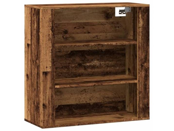 GKHPYURE Wandschrank aus Holz 80 x 33 x 80 cm aus mehreren Schichten, 3 Mehrschichtiges Holz, 3 Etagen, Wandmontage, Holz-Finish, max. Belastung 60 kg