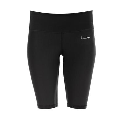 Shorts WINSHAPE "AEL402", Damen, Gr. XS, Normalgrößen, schwarz, 80% Polyester, 20% Elasthan, Hosen Shorts, mit leichtem Kompressionseffekt