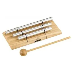 Meinl Klangstäbe Nino 580 Energy Chimes 3 Töne mit Tuch, Perkussion, Silber