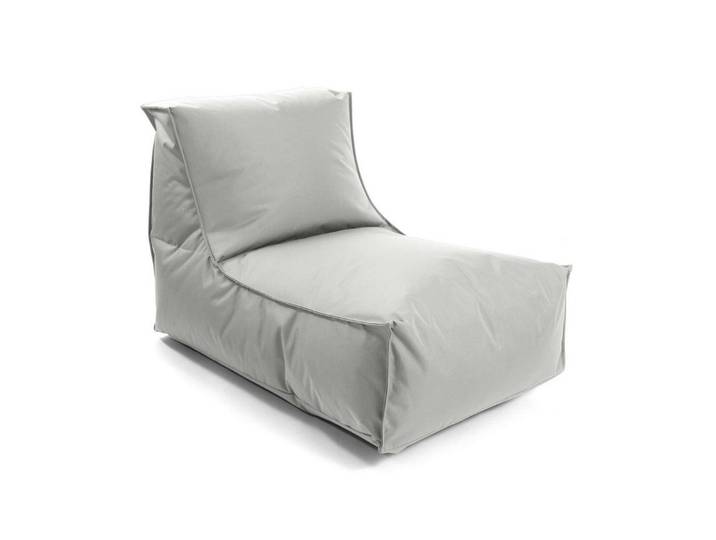 mokebo Sitzsack Der Sundowner (für drinnen & draußen), Made in Germany, Bean Bag Outdoor, Sitzsack, Relaxliege, Liege in Grau