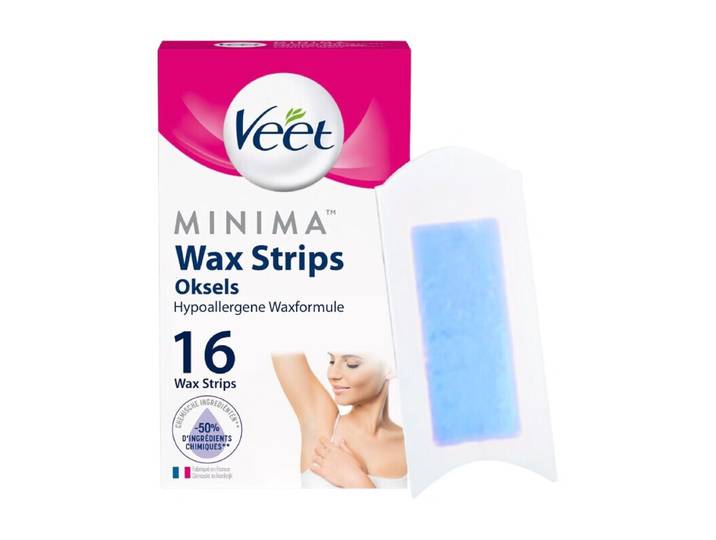 Veet ontharingsstrips - oksels - hypoallergeen Minima - 16 stuks