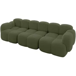 3-SITZER modulares Sofa Miko-S2 300x118x75 cm Grün Bouclé