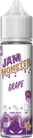 Monster Cable Grape Jam Liquido Shot 20ml Toast Burro D'Arachidi Marmellata Uva