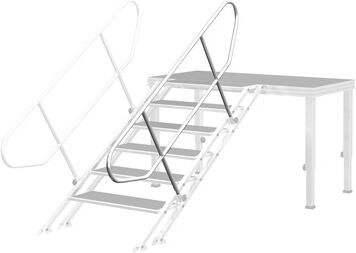 Stairville Tour Stage VarioStair Handrail Argent