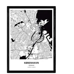 POSTER Kobenhavn - Dänemark A3 Rahmenlos