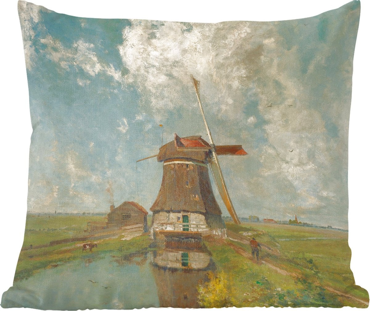 Sierkussen met afbeelding In de maand juli van Paul Joseph Constantin Gabriël, 50 x 50 cm