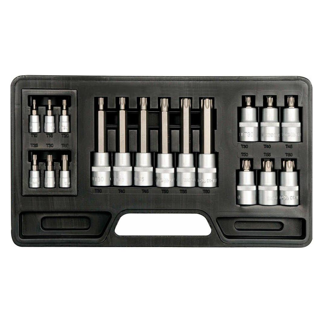 Yato BIT SOCKET SET 18PCS TORX T10T60MM (YT-7751)