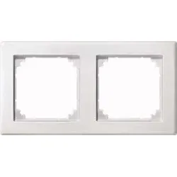Merten Rahmen 2 fach polar weiß waage/senkrecht 484219