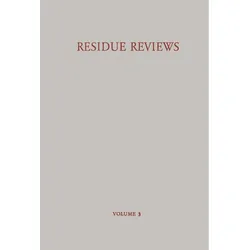 Residue Reviews / Rückstands-Berichte., Fachbücher
