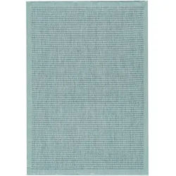 Carpetsale24 In- & Outdoor Teppich Wetterfest 80 x 150 cm Läufer Blau - Wasserfest, Flachgewebe, für Balkon, Garten, Terrasse und als Küchenläufer