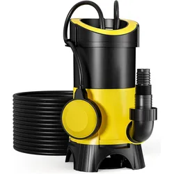 Wiltec, Wasserpumpe, Schmutzwasserpumpe 7500l/h 400W Abwasserpumpe Tauchpumpe Fäkalienpumpe Baupumpe (Schmutzwasserpumpe)