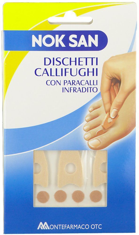 MONTEFARMACO OTC SpA Nok San Cerotti Dischetti Callifughi con Paracalli Infradito, 6 Dischetti