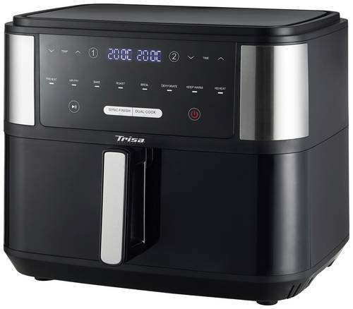Trisa Crunchy Fry Pro Heißluft-Fritteuse 10l 2400W Schwarz