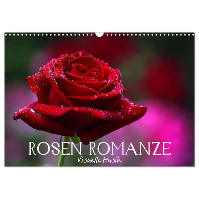 Rosen Romanze - Visuelle Musik (Wandkalender 2026 DIN A3 quer), CALVENDO Monatskalender