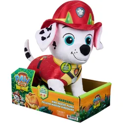 PAW Patrol: Der Dino Film, Marshall Dino-Rettungsplüsch, 25 cm, mit Geräuscheffekten