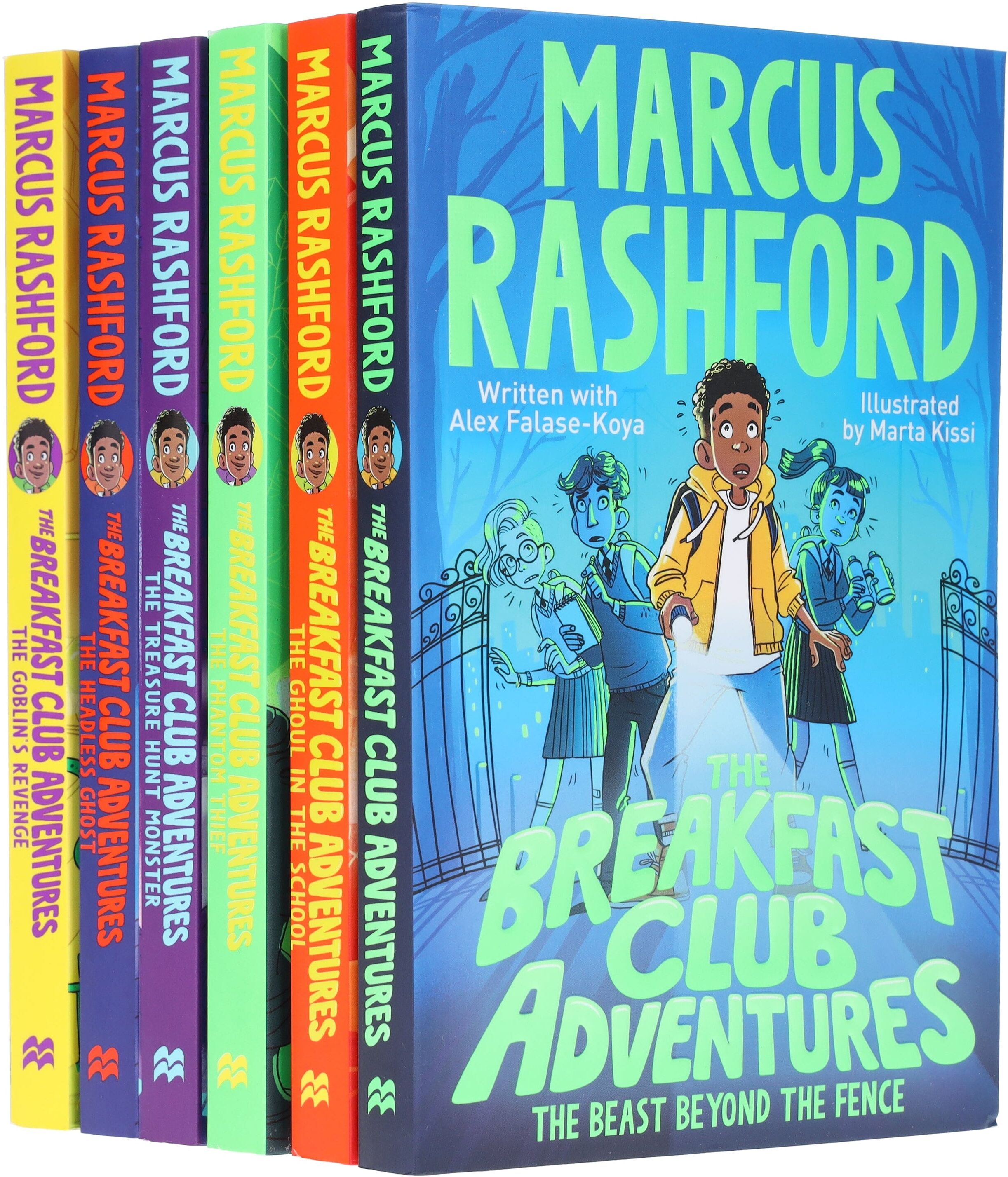 The Breakfast Club Adventures Series (Book 1-6) By Marcus Rashford Illustrated 6 Books Collection Set - Ages 8-11 - Paperback Macmillan