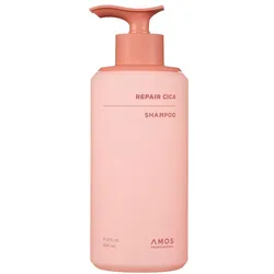 Amos Professional, Shampoo, - Repair Cica Shampoo - 500 ml (Flüssiges Shampoo, 500 ml)