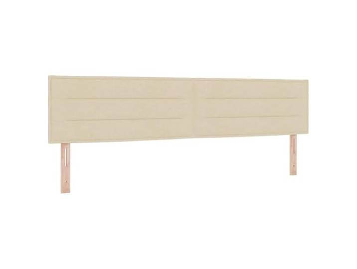 HGLADYU Moderne Kopfteil Creme 200 cm Stoff mit höhenverstellbarer Funktion für Matratze, Schlichtes Design und Schaumfüllung