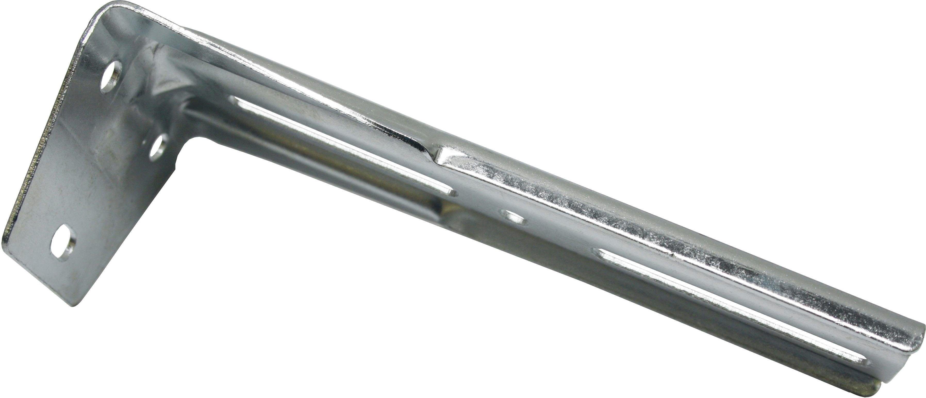 Gardinenstangenhalter GARDINIA "Winkelträger 3-läufig" Gr. 1, silber (silberfarben), L:11cm, Gardinenstangenhalterungen, Gardinenstangenhalter, Serie Flächenvorhang-Technik Atlanta 3-läufig silberfarben L: 11cm