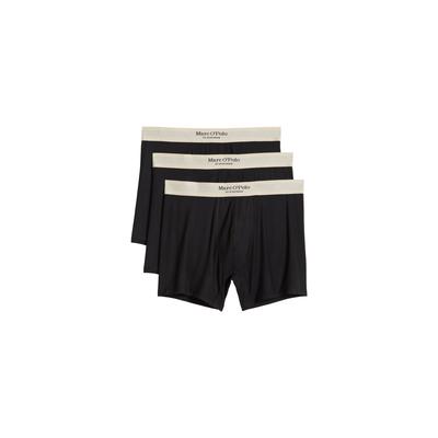 Shorts MARC O'POLO, Herren, Gr. XL, N-Gr, schwarz, Jersey, Obermaterial: 90% Modal, 10% Elasthan, Hosen Shorts, für Homewear, mit bequemem Schnitt, im lässigen Stil